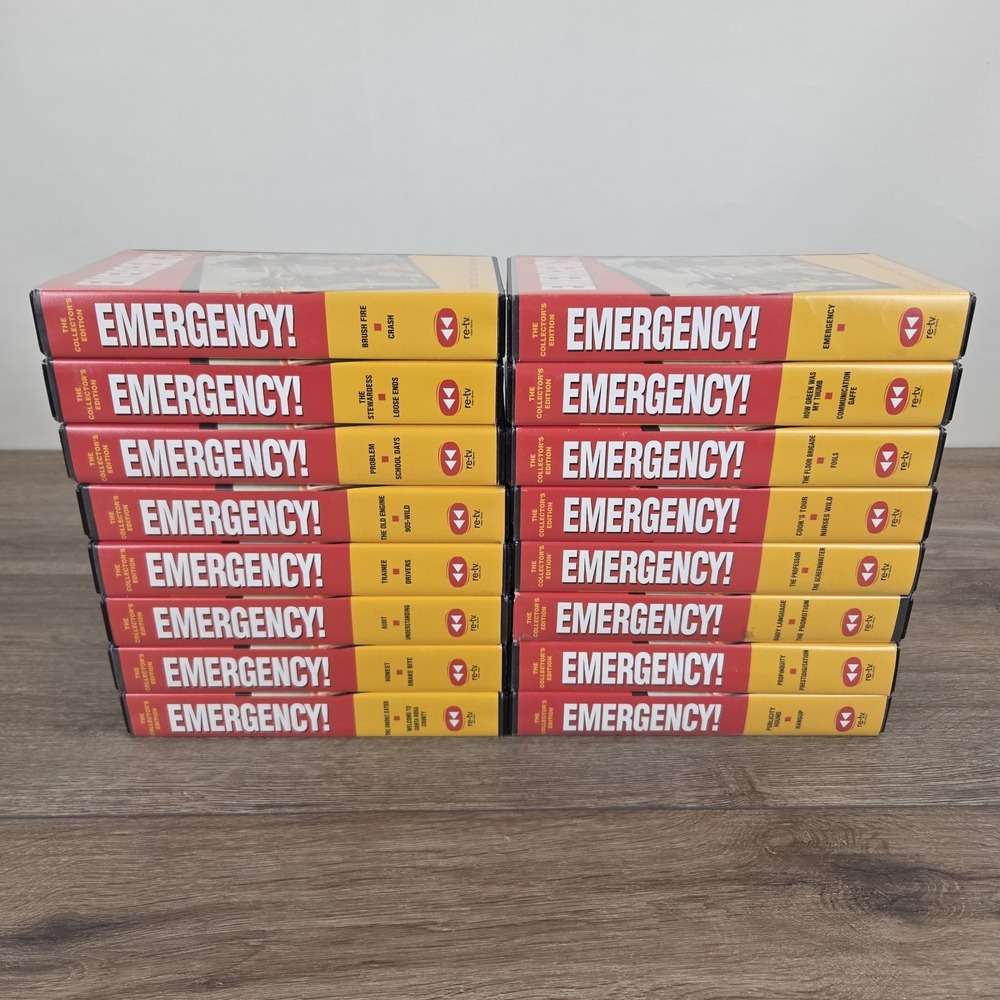 Lot of (16) Emergency! The Collector's Edition VHS Video Tapes Columbia House